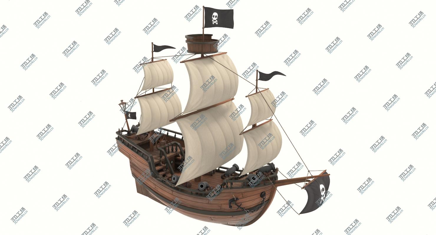 images/goods_img/2021040232/3D Cartoon Galleon model/4.jpg